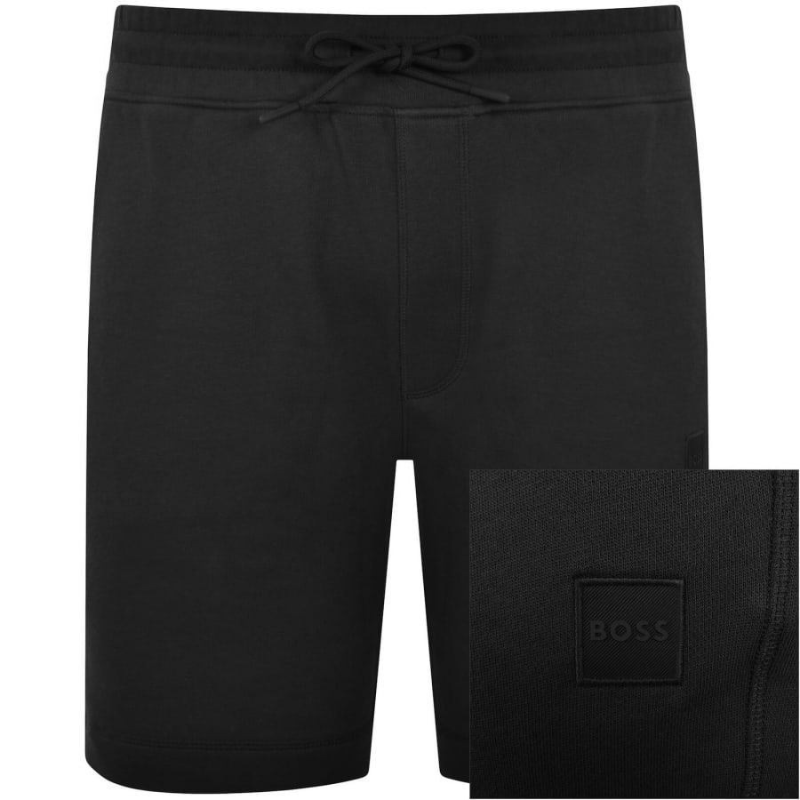 Image number 1 for BOSS Sewalk Sweat Shorts Black