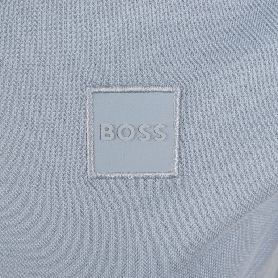 Image number 3 for BOSS Passertip Slim Fit Polo T Shirt Blue