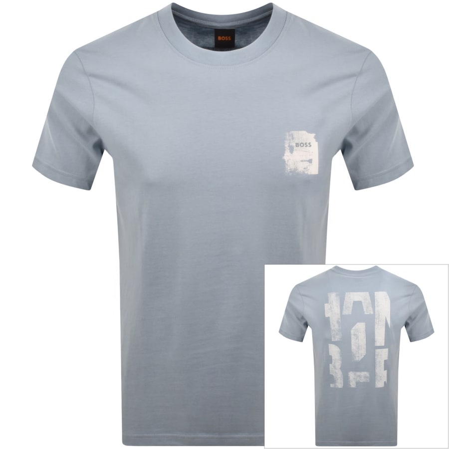 Image number 1 for BOSS TGroove Logo T Shirt Blue