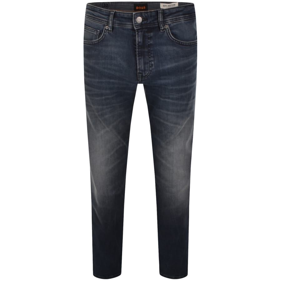 Image number 2 for BOSS Delaware Slim Fit Jeans Navy Blue