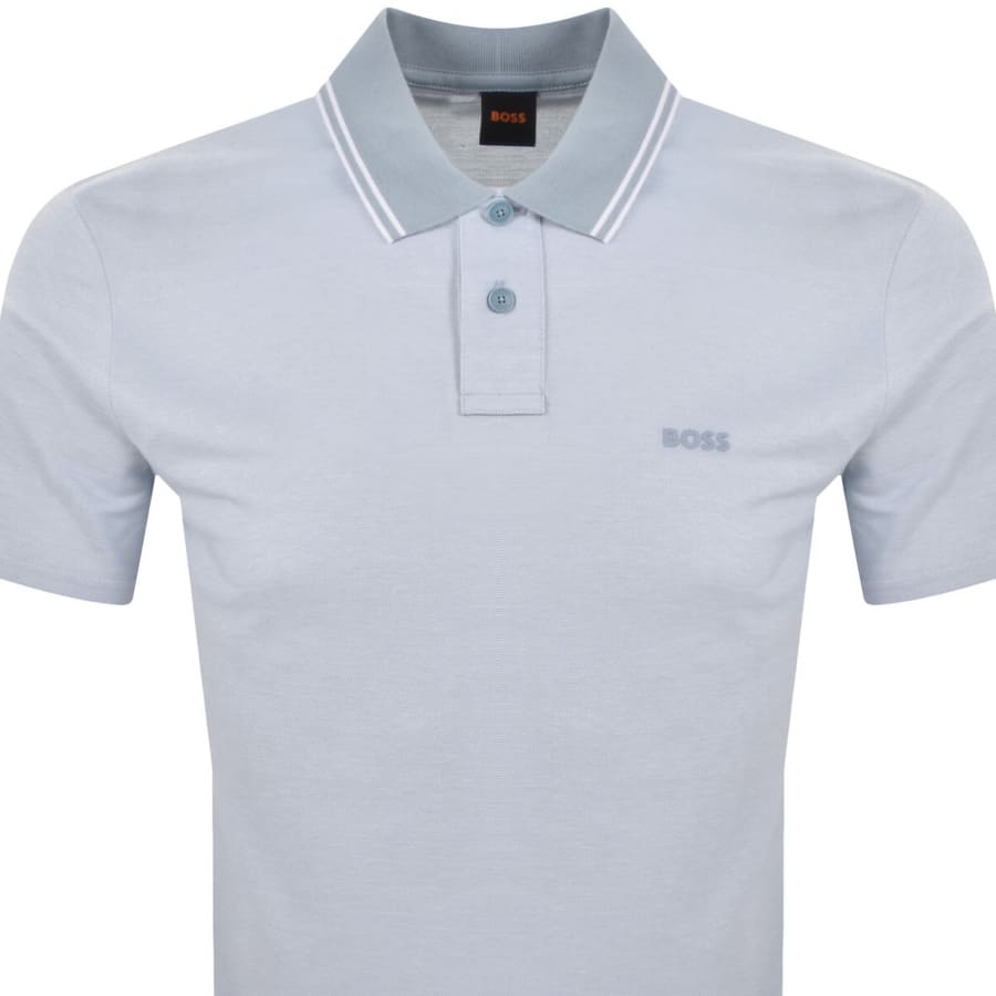 Image number 2 for BOSS Oxford New Polo Light Blue