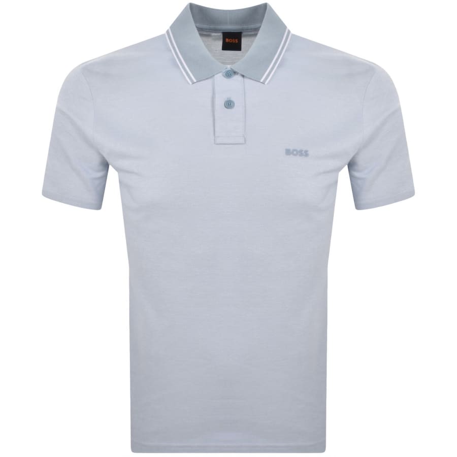 Image number 1 for BOSS Oxford New Polo Light Blue
