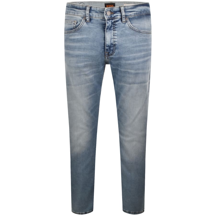 Image number 2 for BOSS Delaware Slim Fit Jeans Light Blue