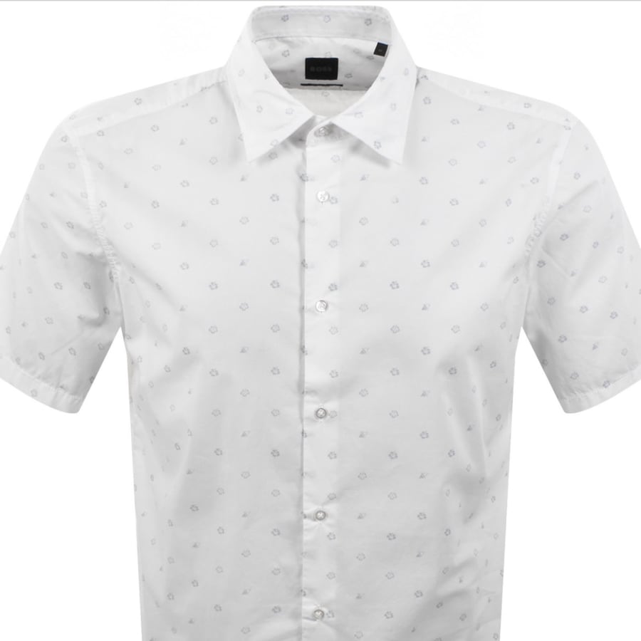 Image number 2 for BOSS Rash 2 Patterned Shirt White