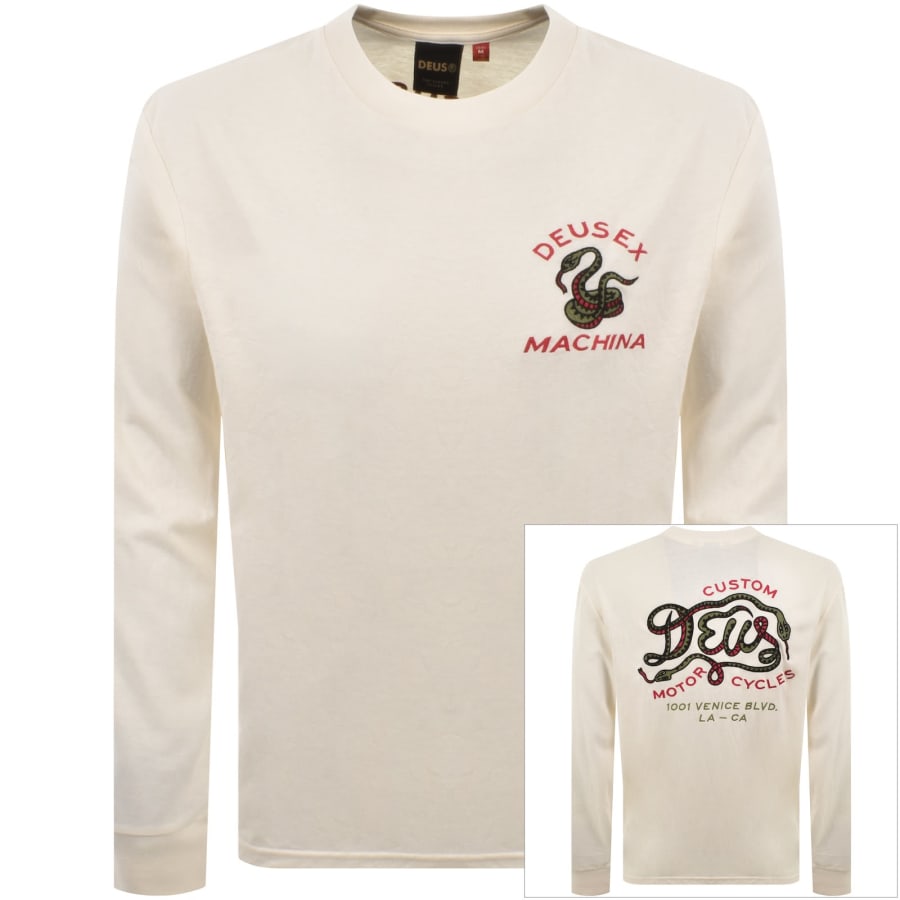 Image number 1 for Deus Ex Machina Danger Noodle T Shirt Cream