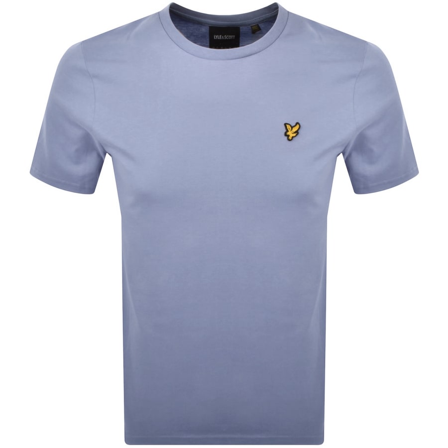 Image number 1 for Lyle And Scott Crew Neck T Shirt Bubble Blue