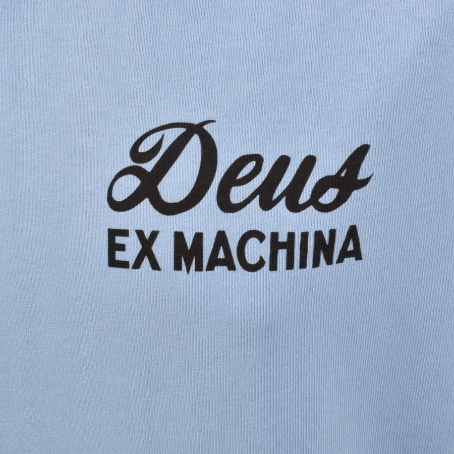 Image number 3 for Deus Ex Machina Harajuku Sign T Shirt Blue