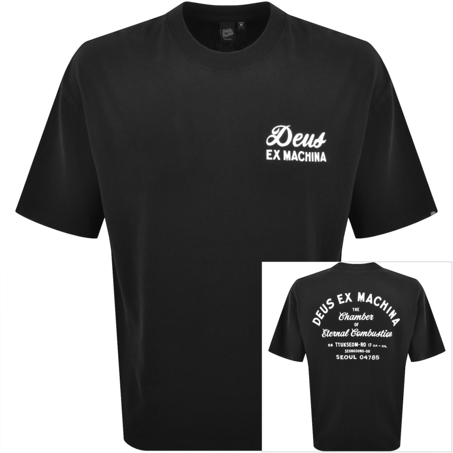 Image number 1 for Deus Ex Machina Seoul Sign T Shirt Black