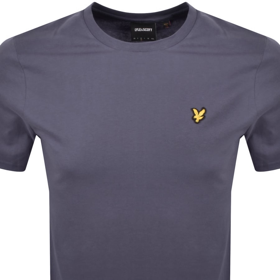 Image number 2 for Lyle And Scott Crew Neck T Shirt Purple