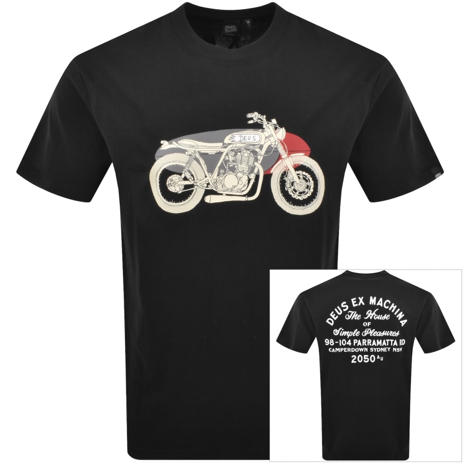 Image number 1 for Deus Ex Machina Drovers Dog T Shirt Black
