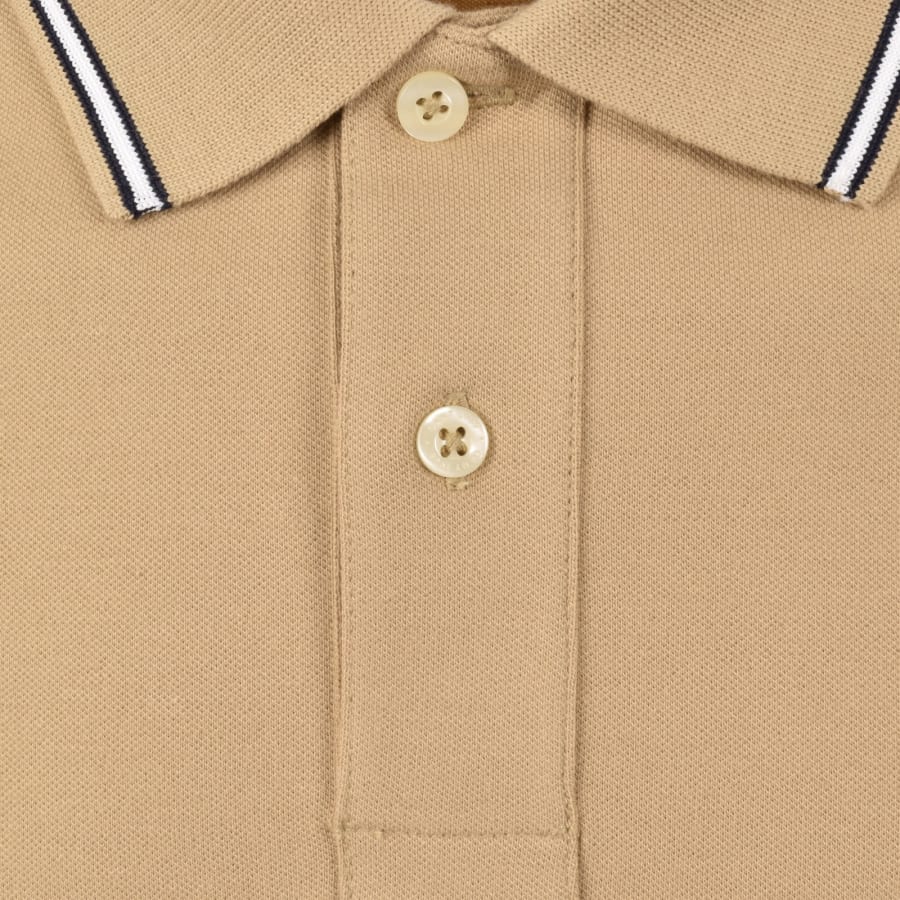 Image number 4 for Gant Colour Block Polo T Shirt Evening Blue