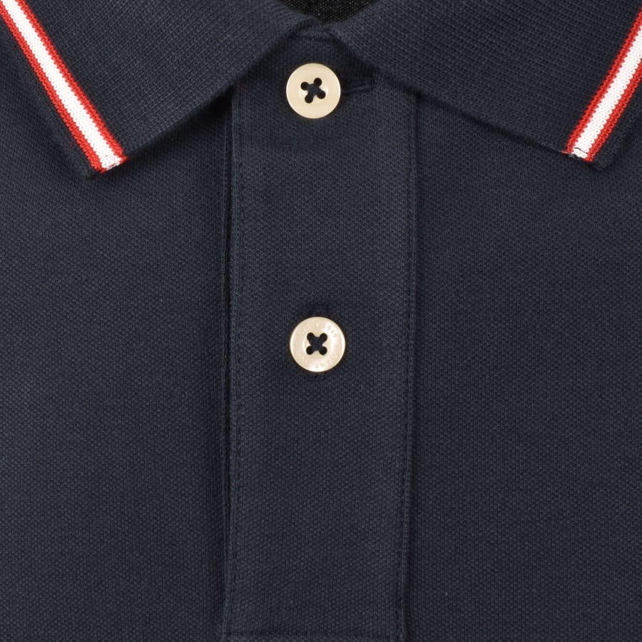 Image number 4 for Gant Colour Block Polo T Shirt Ruby Red