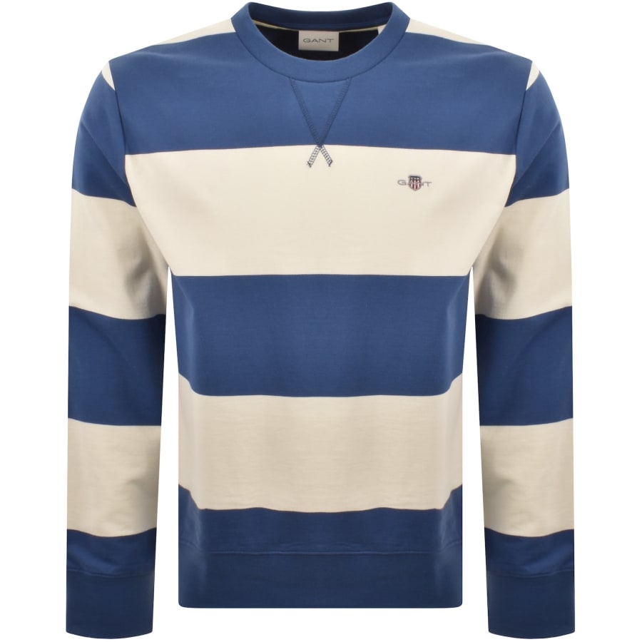 Image number 1 for Gant Striped Sweatshirt Blue