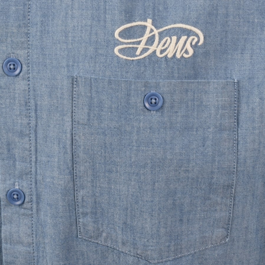 Image number 3 for Deus Ex Machina Chambray Shirt Blue