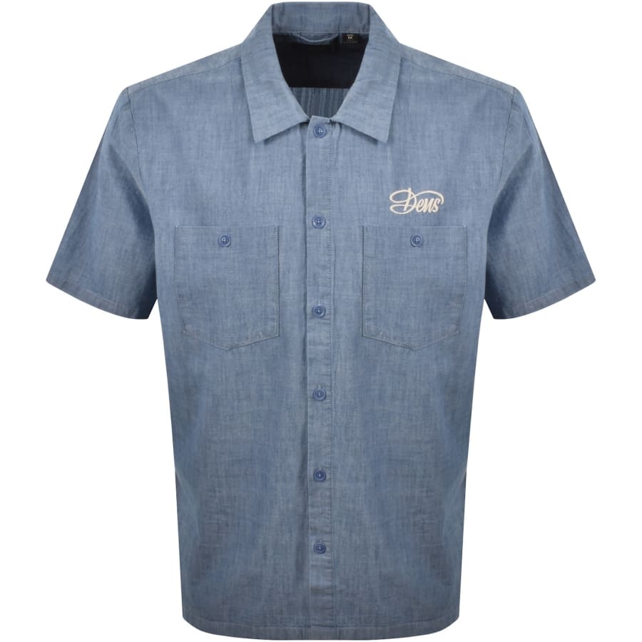 Image number 1 for Deus Ex Machina Chambray Shirt Blue