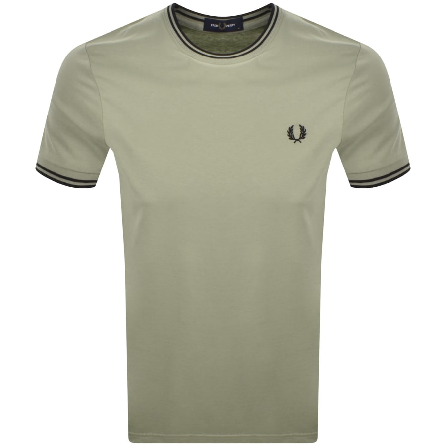 Image number 1 for Fred Perry Twin Tipped T Shirt Green