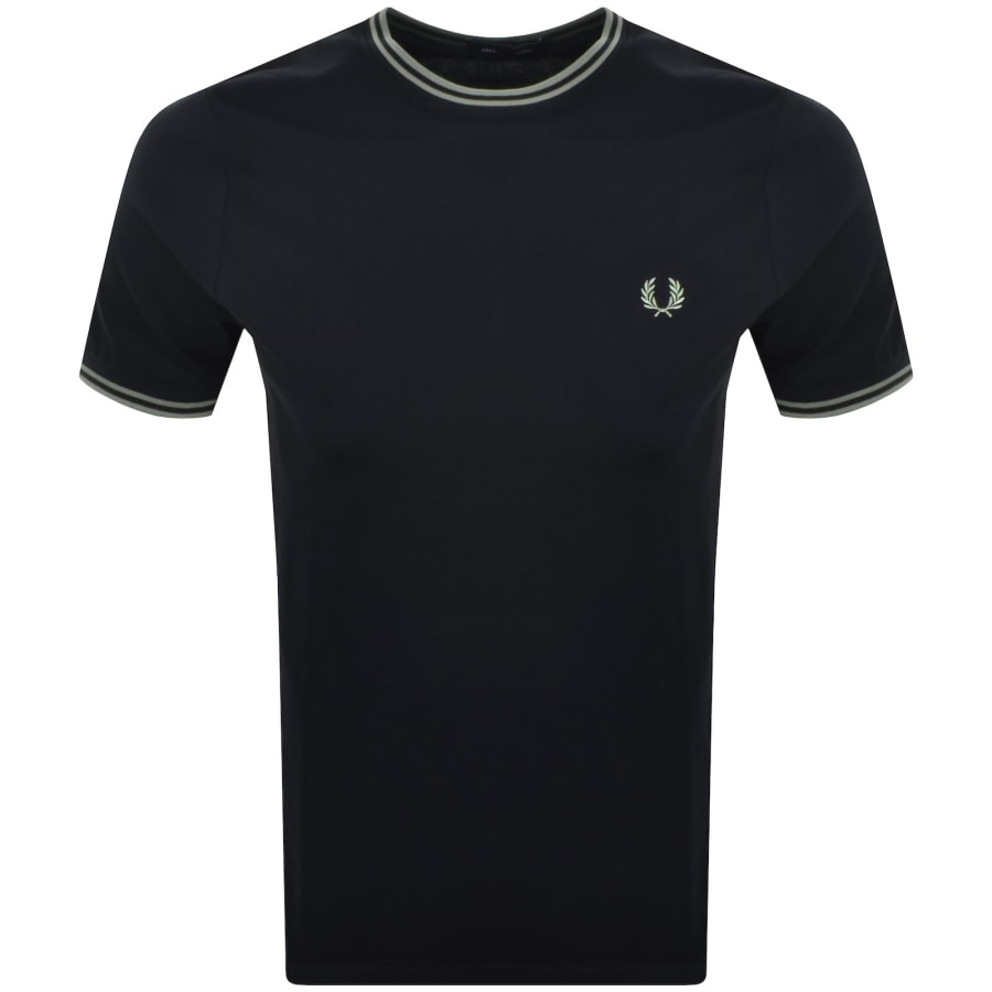 Image number 1 for Fred Perry Twin Tipped T Shirt Navy