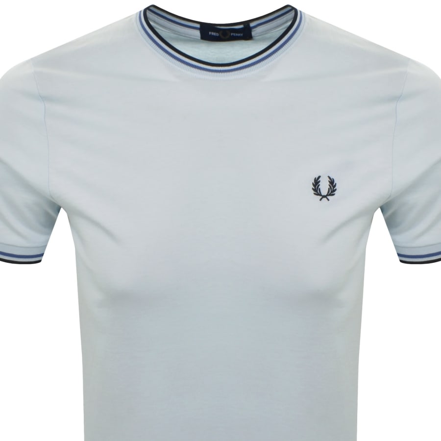 Image number 2 for Fred Perry Twin Tipped T Shirt Blue