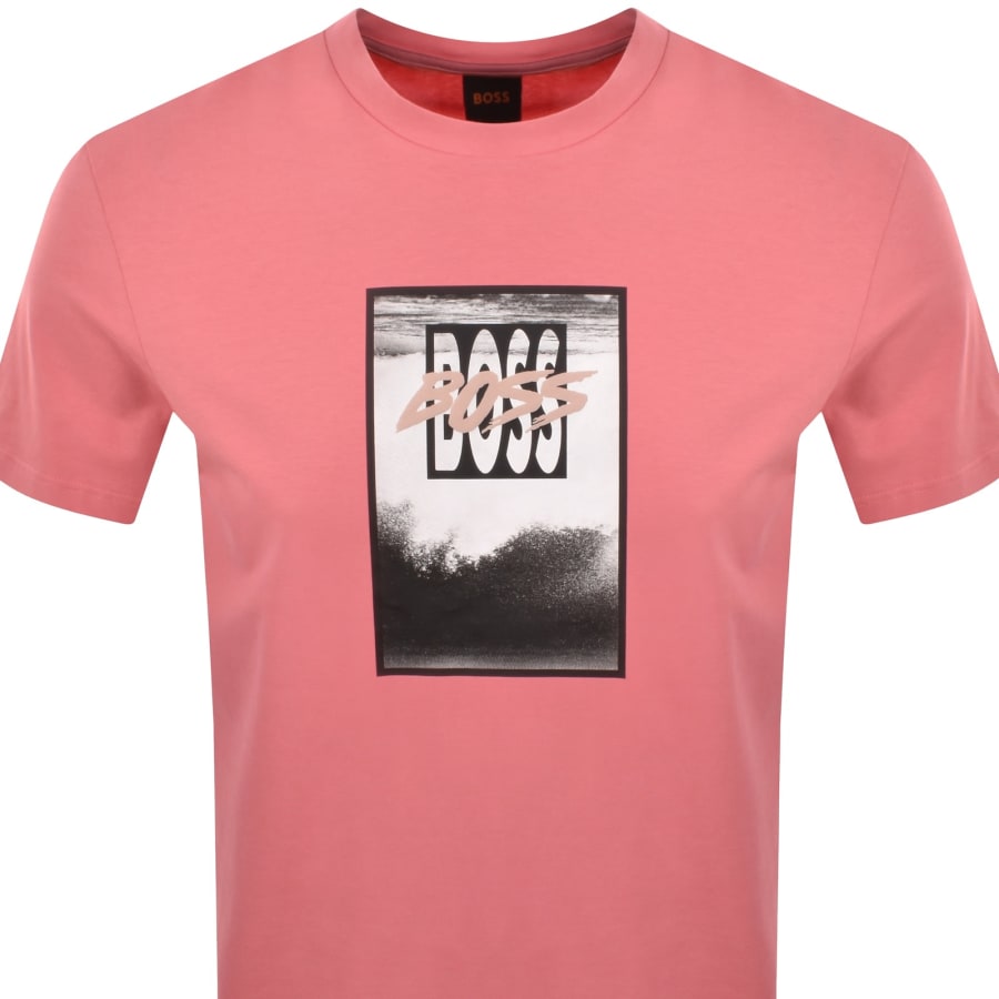 Image number 2 for BOSS Te DJ T Shirt Pink