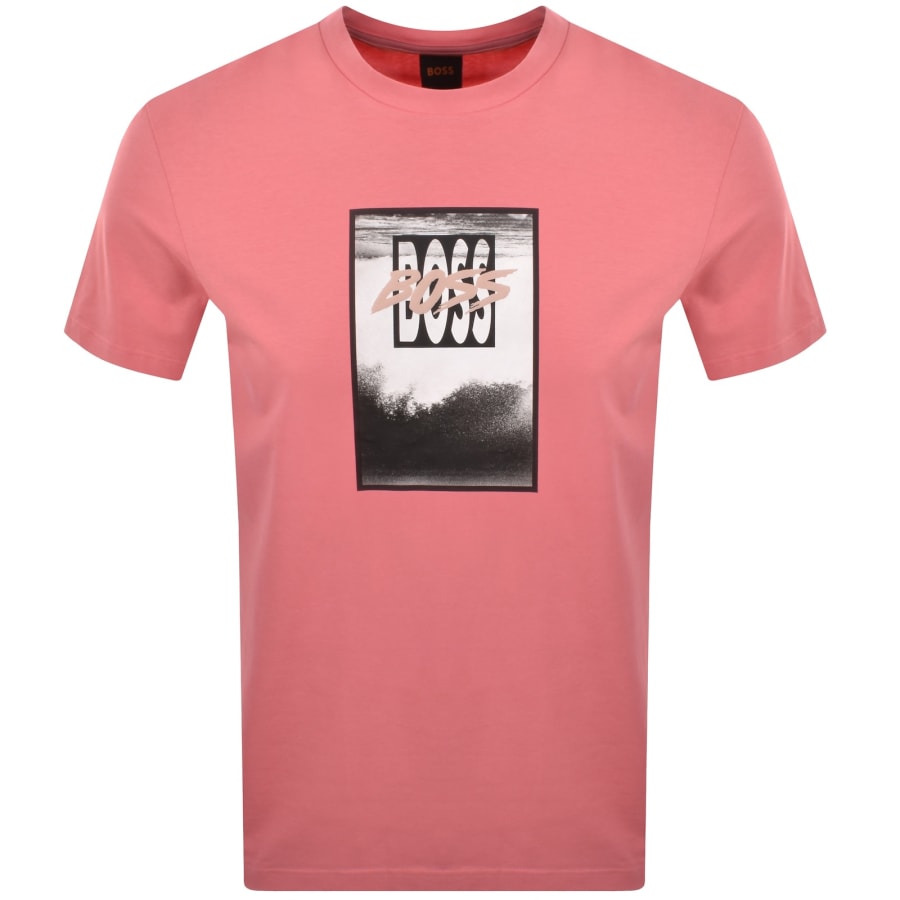 Image number 1 for BOSS Te DJ T Shirt Pink