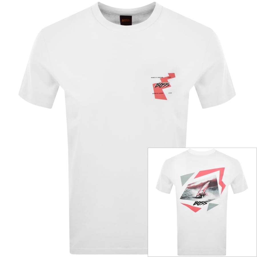 Image number 1 for BOSS Movement T Shirt Natural White