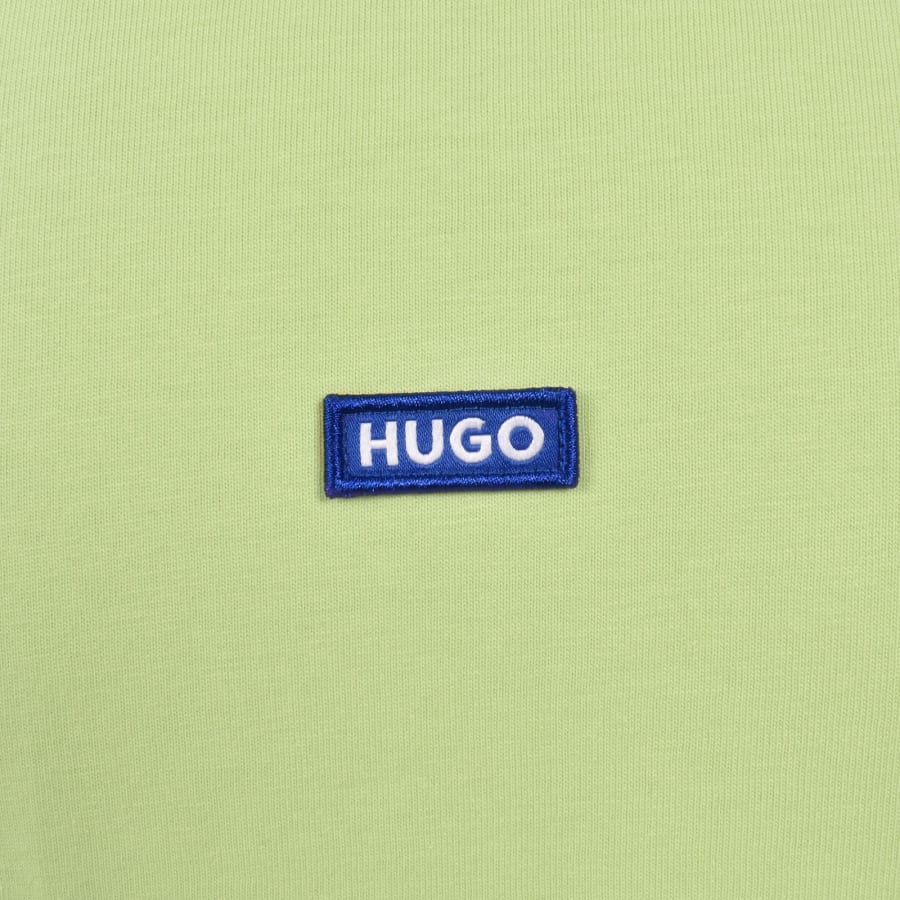 Image number 3 for HUGO Blue Nieros Logo T Shirt Bright Green