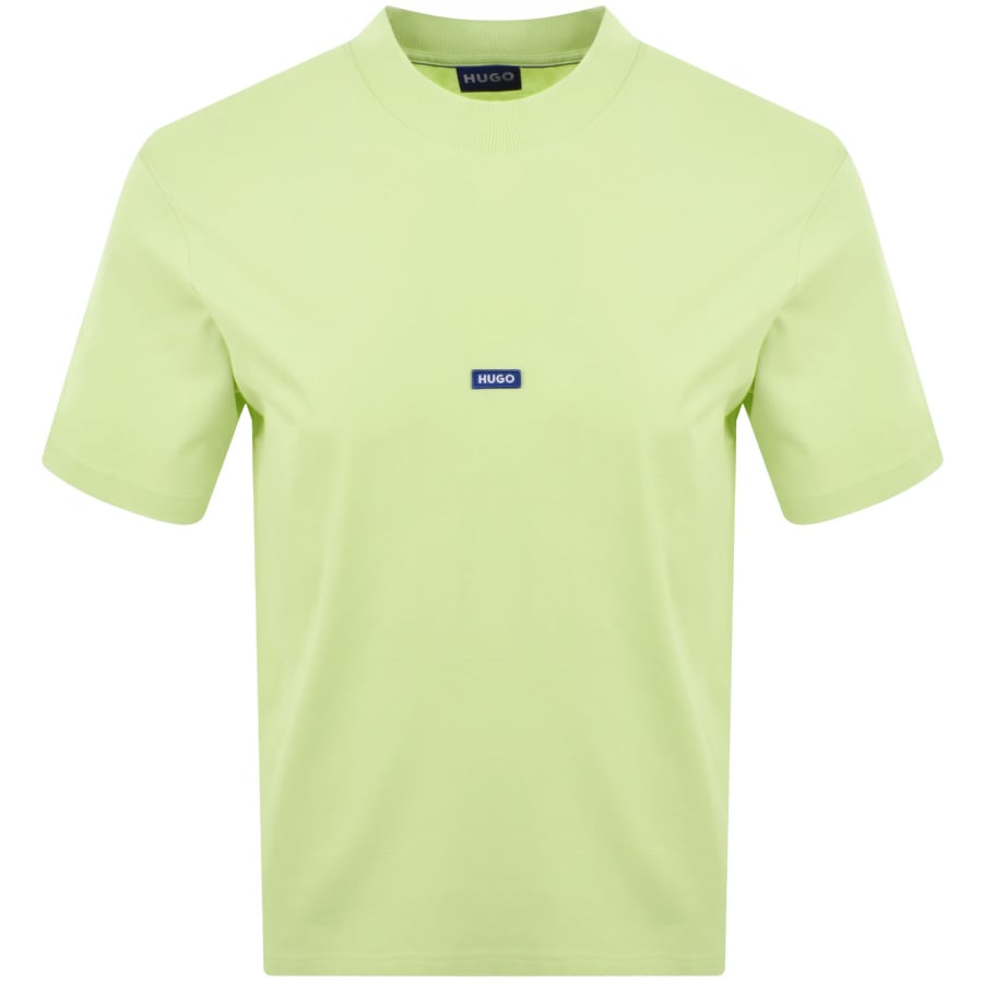 Image number 1 for HUGO Blue Nieros Logo T Shirt Bright Green