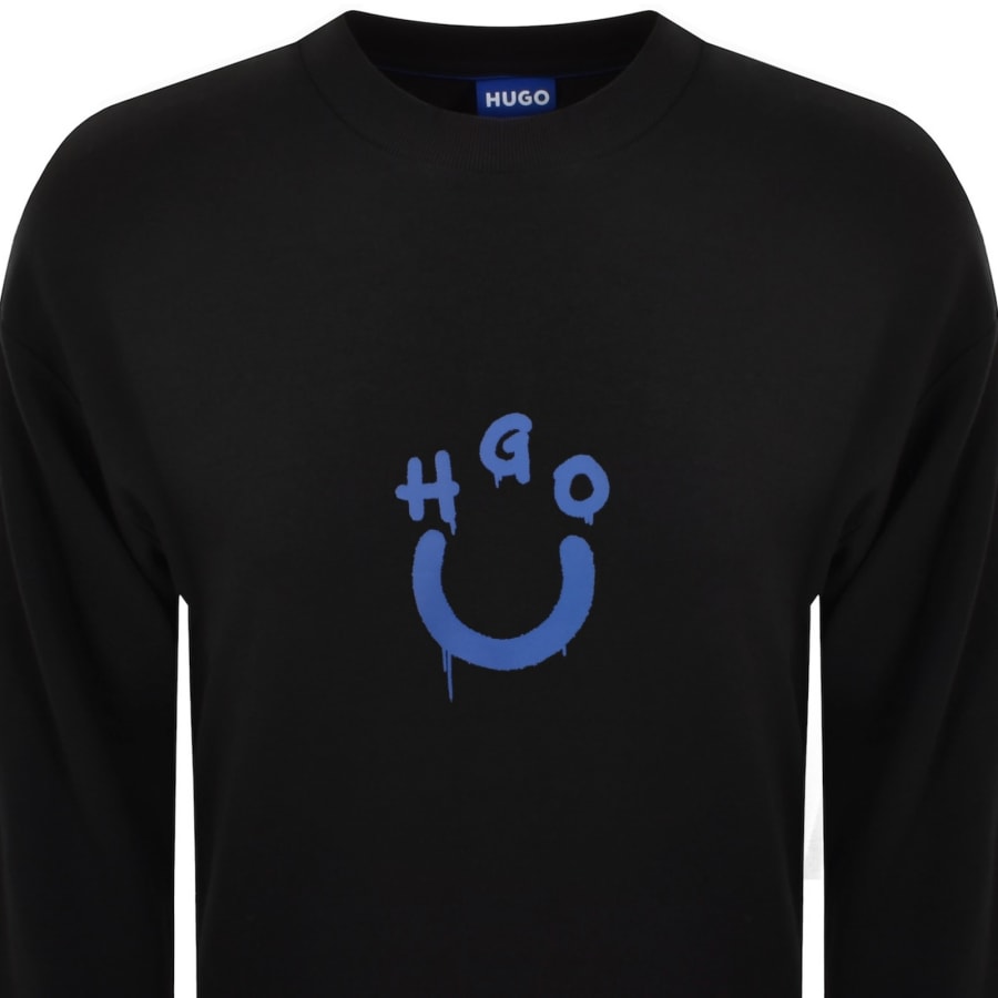 Image number 3 for HUGO Blue Nucavex Sweatshirt Black