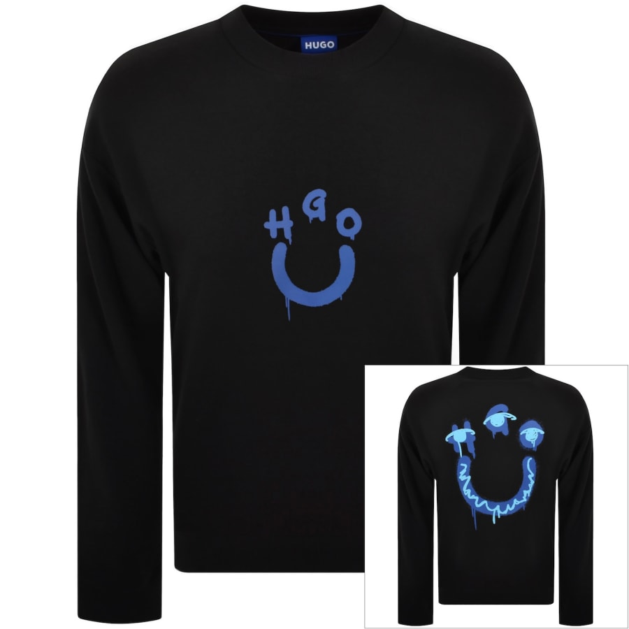 Image number 1 for HUGO Blue Nucavex Sweatshirt Black