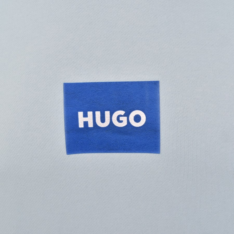 Image number 3 for HUGO Blue Nayohood Hoodie Open Blue