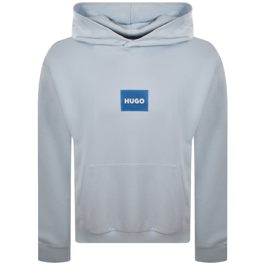 Image number 1 for HUGO Blue Nayohood Hoodie Open Blue