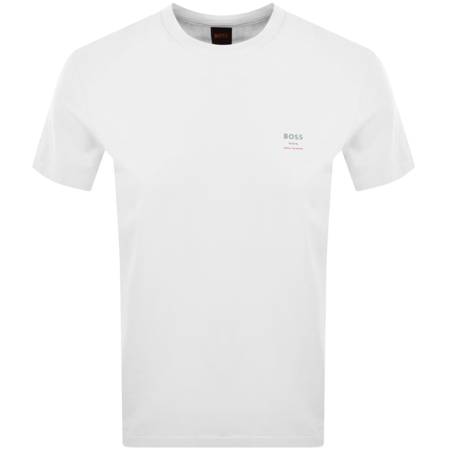 Image number 2 for BOSS TGroove Logo T Shirt White