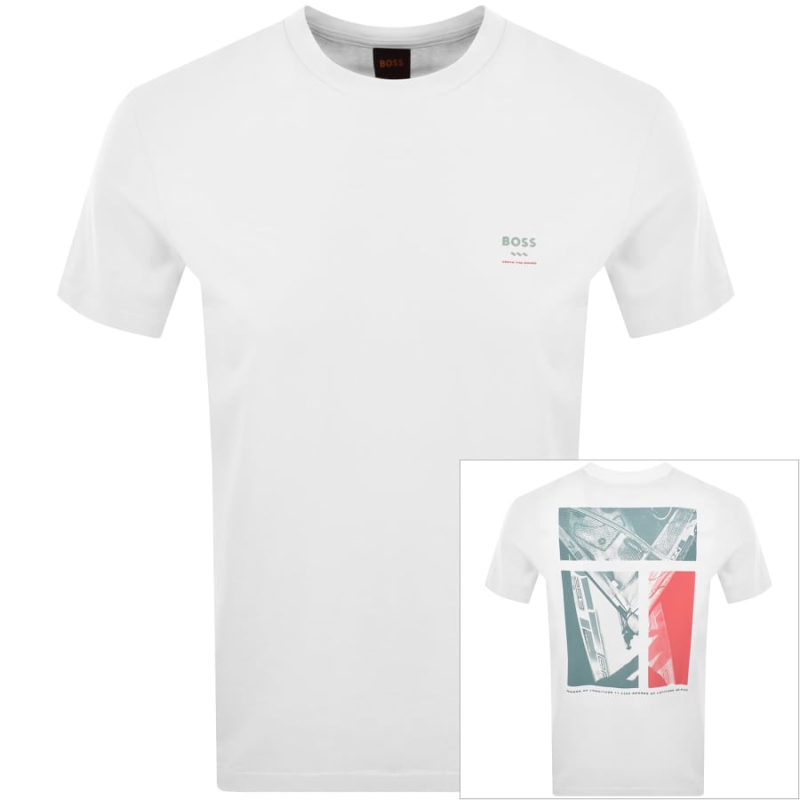 Image number 1 for BOSS TGroove Logo T Shirt White
