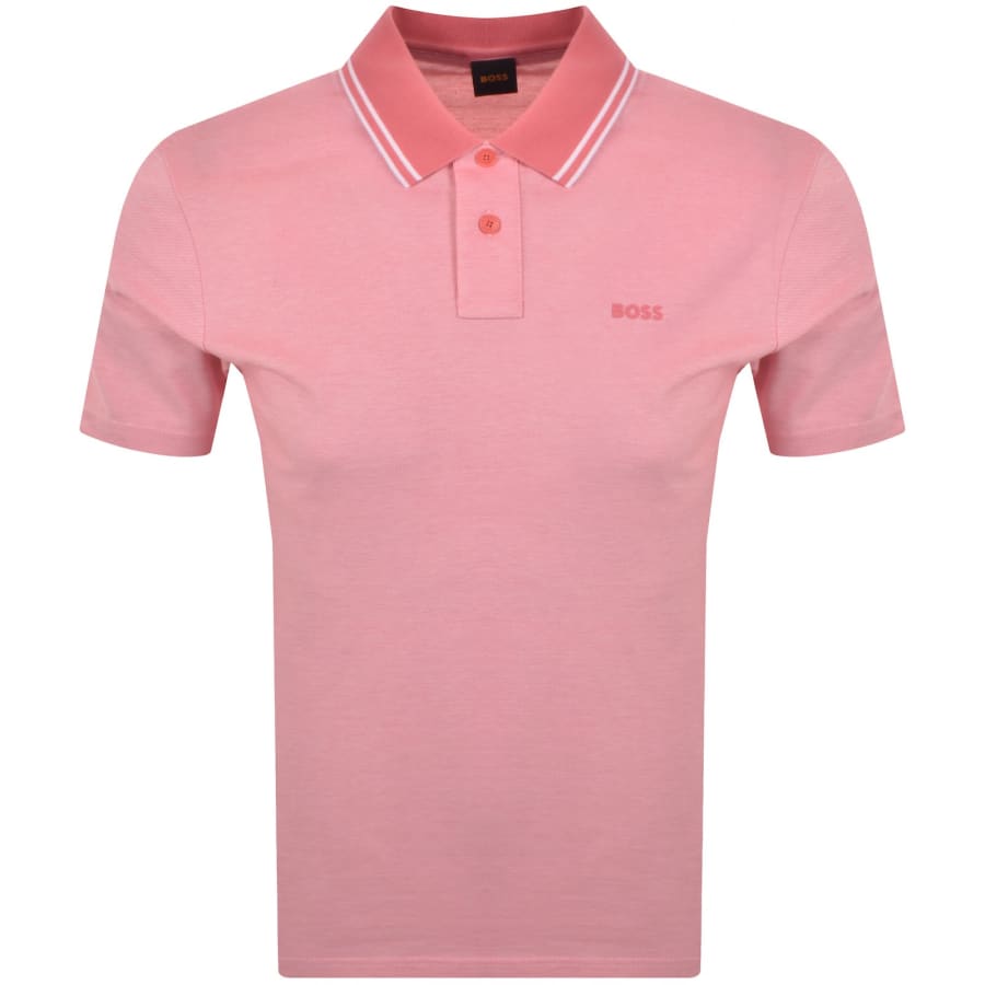 Image number 1 for BOSS Oxford New Polo Pink