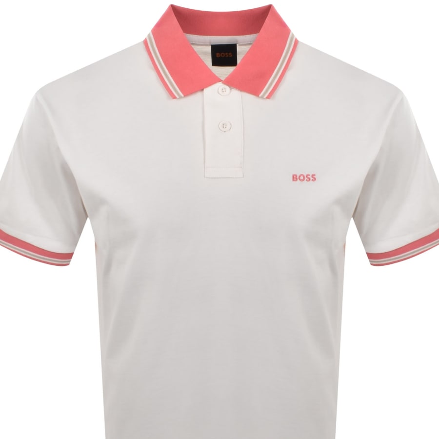 Image number 2 for BOSS Blocks Polo Natural White