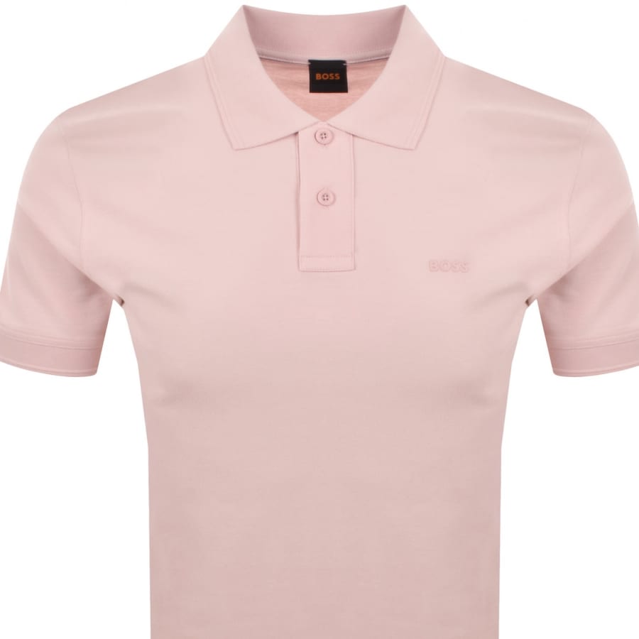 Image number 2 for BOSS Prime Polo T Shirt Pink
