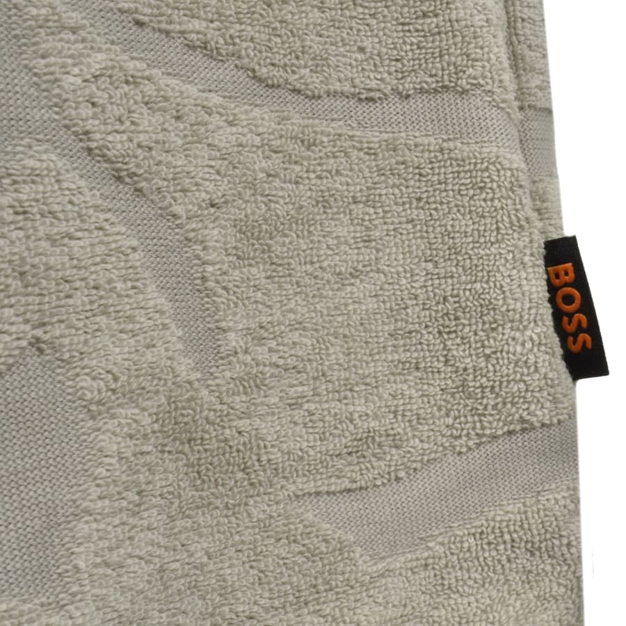 Image number 3 for BOSS Flower Towel Polo T Shirt Grey