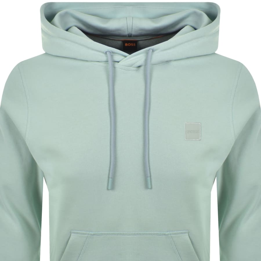 Image number 2 for BOSS Wetalk Pullover Hoodie Aqua Green