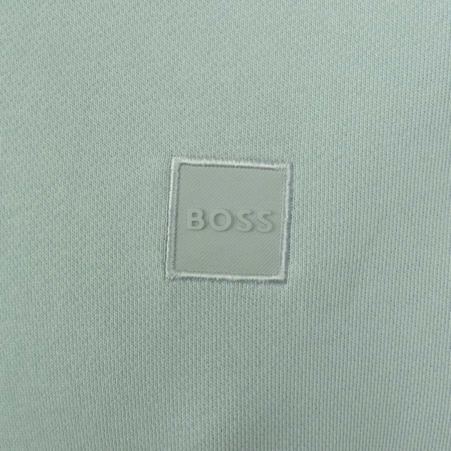 Image number 3 for BOSS Wetalk Pullover Hoodie Aqua Green