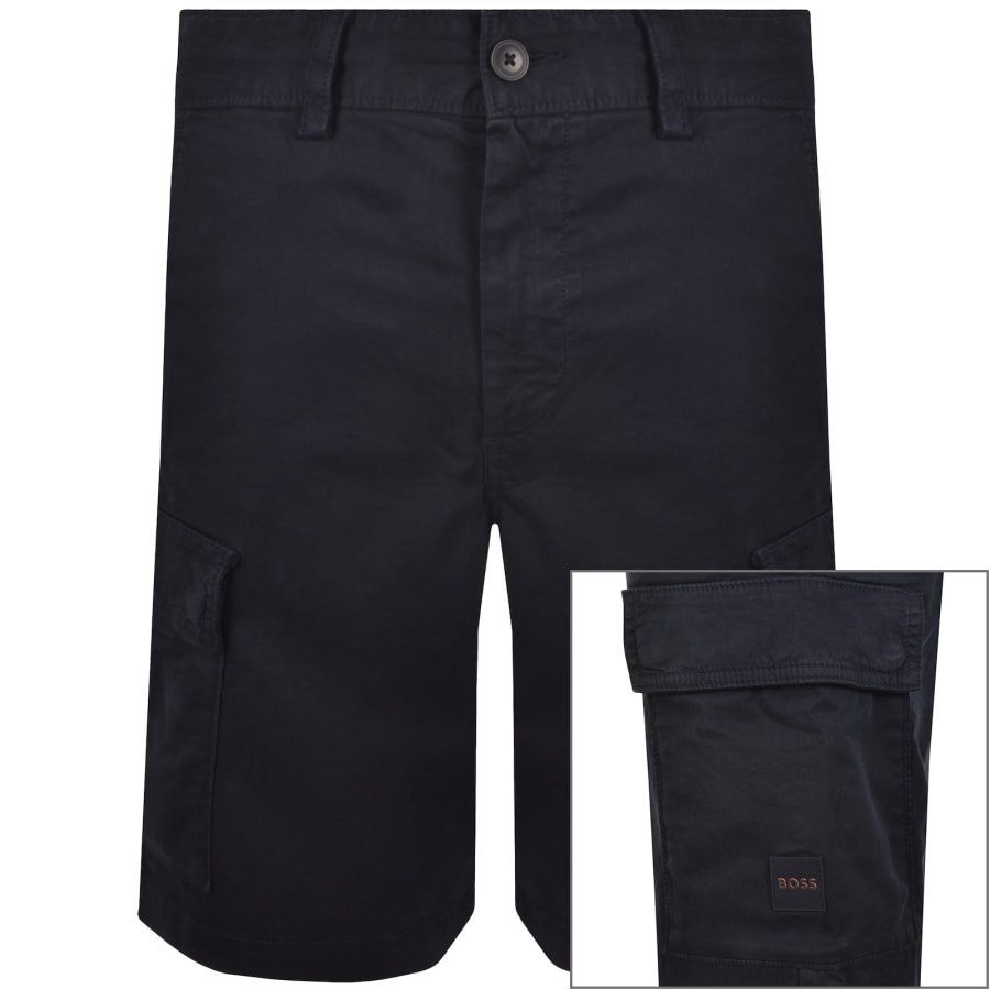 Image number 1 for BOSS Sisla Cargo Shorts Dark Blue