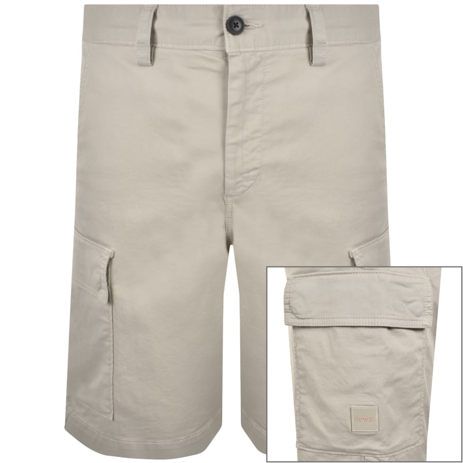 Image number 1 for BOSS Sisla Cargo Shorts Grey