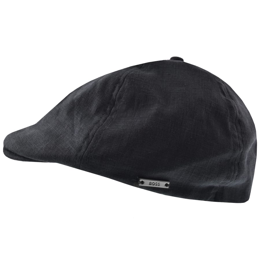 Image number 1 for BOSS Trystan Bakerboy Hat Dark Blue