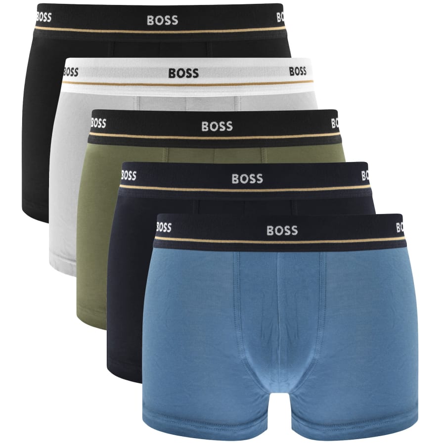 Image number 1 for BOSS Underwear 5 Pack Boxer Trunks