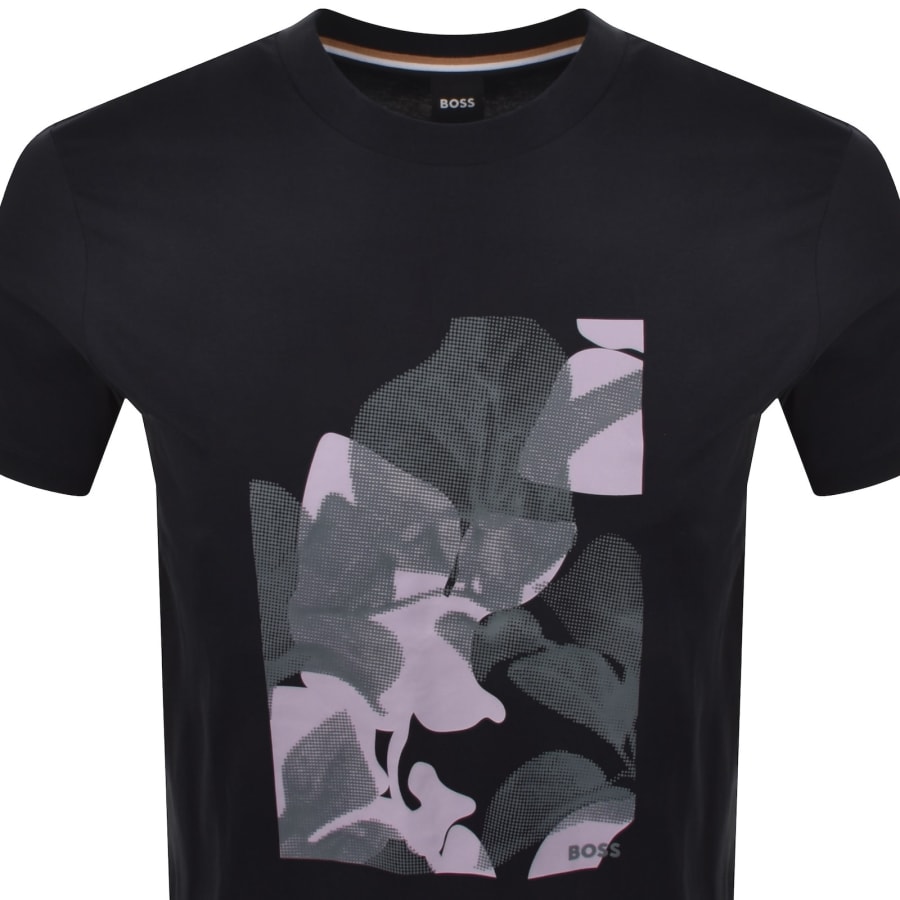 Image number 2 for BOSS Thompson 239  T Shirt Dark Blue