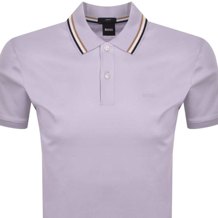 Image number 2 for BOSS Penrose 38 Polo T Shirt Purple
