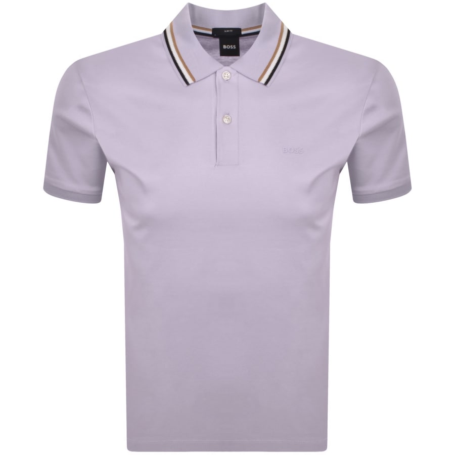 Image number 1 for BOSS Penrose 38 Polo T Shirt Purple