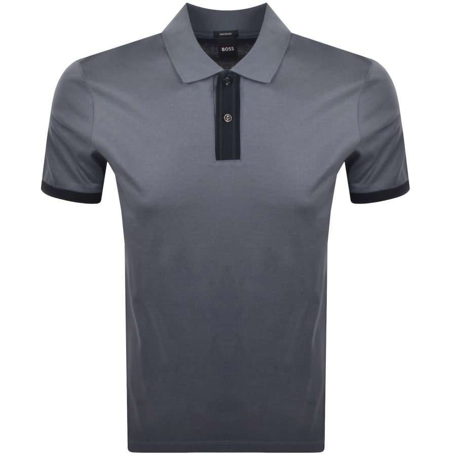 Image number 1 for BOSS Parlay Polo T Shirt Open Blue