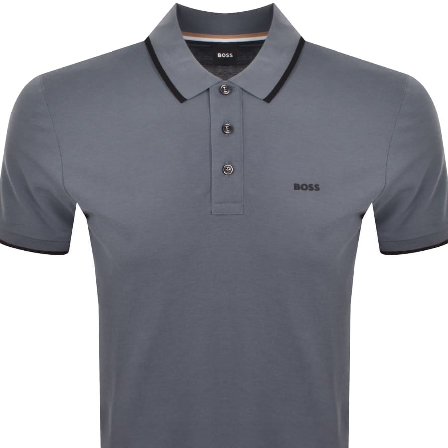 Image number 2 for BOSS Parlay 190 Polo T Shirt Blue