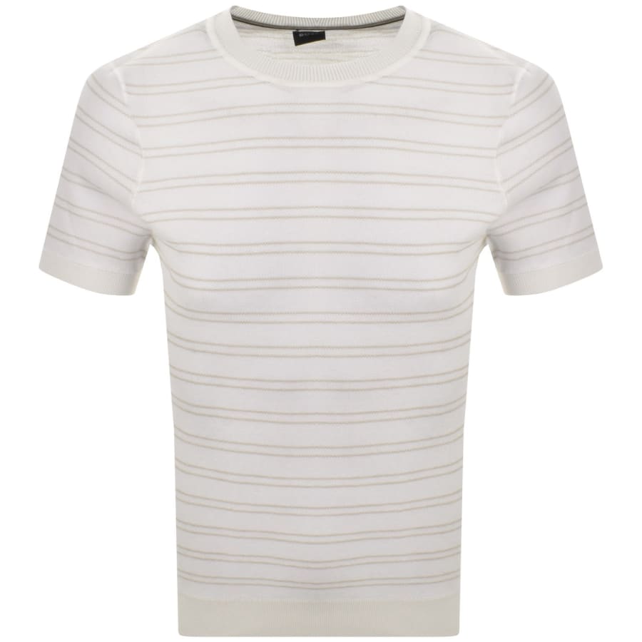 Image number 1 for BOSS Nalon Knit T Shirt White