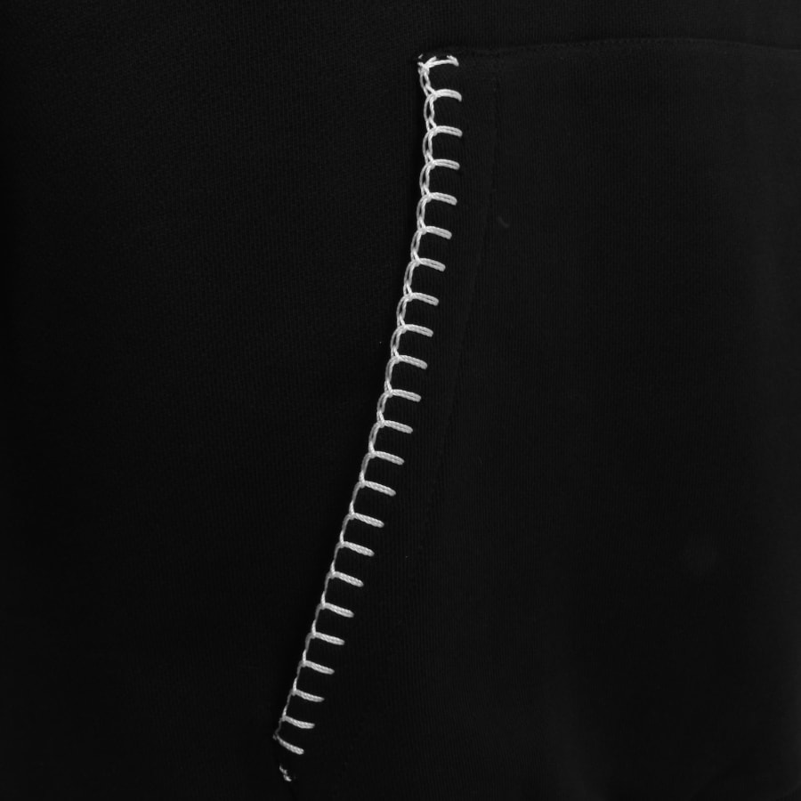 Image number 4 for HUGO Daro Overlock Hoodie Black